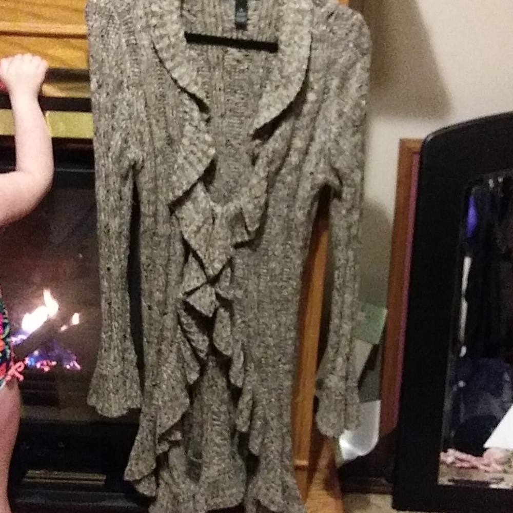 INC Concepts Ruffled Cardigan